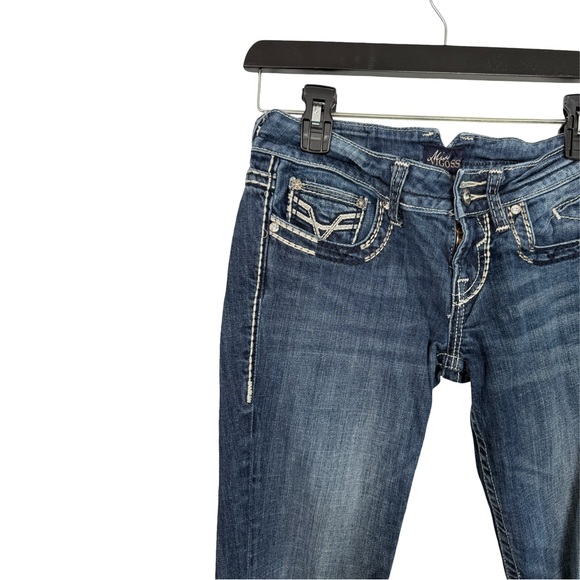 Embroidered Low Rise Vigoss Bootcut Jeans – Size 8 - Picture 3 of 6